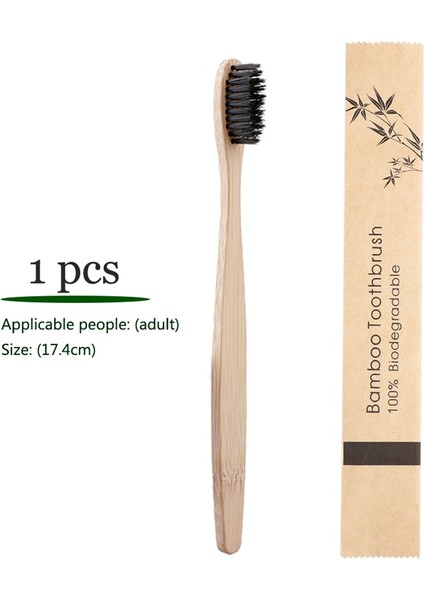 Bambu Çevre Dostu Diş Fırçası Yumuşak Kıllar Biyolojik Olarak Parçalanabilir Vegan Bambu Kömür Diş Fırçaları Ağız Bakımı Diş Logosu Özelleştirme (Yurt Dışından)