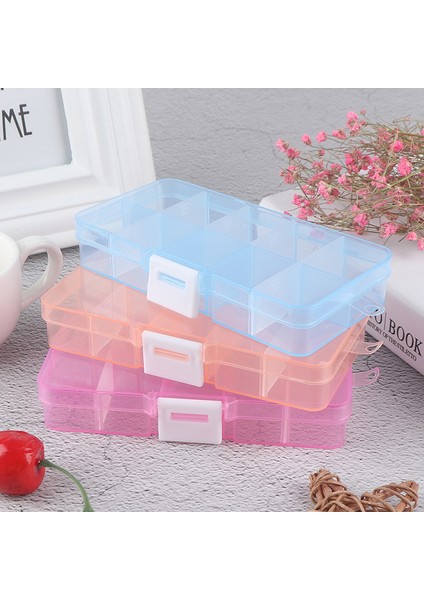 Ayarlanabilir 10 Bölmeli Plastik Saklama Kutusu Takı Vida Organizatör Konteyner (Yurt Dışından)