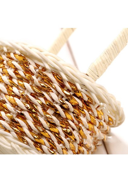 1 Adet Dokuma Çiçek Sepeti El Sepeti Düğün Dekoratif Sepet (Yurt Dışından) fırsatları