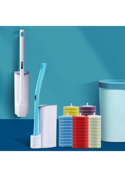 Adet Banyo Tek Kullanımlık Tuvalet Fırçası Temizleme Ölü Köşe Yok Yıkama Tuvalet Fırçası (Yurt Dışından)