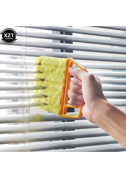 [ayak Izi] 1 Adet Kullanışlı Mikrofiber Pencere Temizleme Fırçası Klima Duster Temizleyici Yıkanabilir Kör Bıçak Temizleme Bezi Taşınabilir Alet (Yurt Dışından)