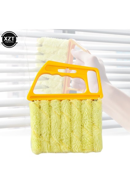 [ayak Izi] 1 Adet Kullanışlı Mikrofiber Pencere Temizleme Fırçası Klima Duster Temizleyici Yıkanabilir Kör Bıçak Temizleme Bezi Taşınabilir Alet (Yurt Dışından)