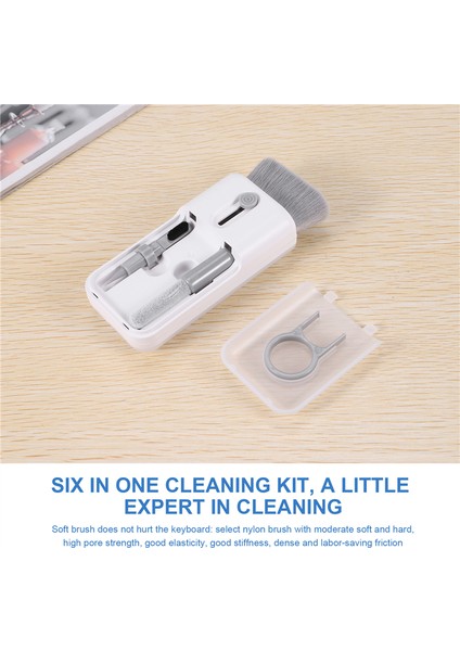 In 1 Temizleyici Kiti Bilgisayar Kulaklık Temizleyici Fırça Klavye Temizleme Aracı Ekran Silme Bezi Kulaklık Telefon Laptop Için (Yurt Dışından) fiyatları
