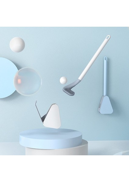 Tuvalet Temizleme Silikon Fırça Golf Başlığı Banyo Duvar Kanca Asılı Uzun Saplı Tuvalet Taşı Temizleyici Ev Wc Boşluk Fırçaları (Yurt Dışından) fırsatları