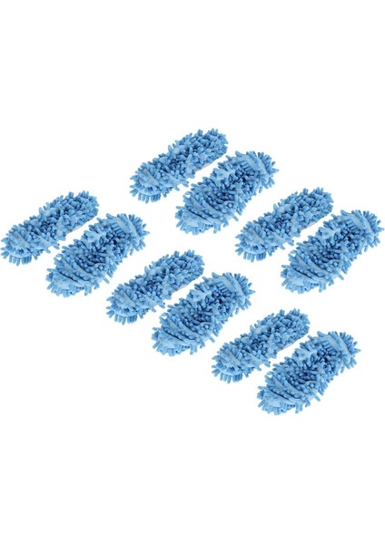 10 Adet Şönil Mop Galoş, Tembel Galoş (Mavi) (Yurt Dışından)