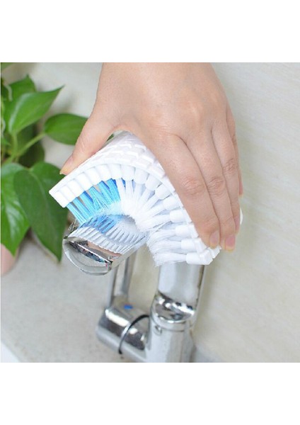 [eğlenceli Canlı] 1 Pc Temizleme Fırçası 360 Derece Esnek Köşe Temizleme Fırçası Mutfak Lavabo Fırçası Banyo Tuvalet Taşınabilir Ev Kanca Tasarlanmış (Yurt Dışından)