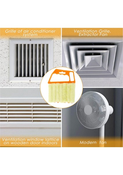 4'lü Klima / Panjur Fırçalı Toz Sökücü-Turuncu ve Turuncu (Yurt Dışından) fiyatları