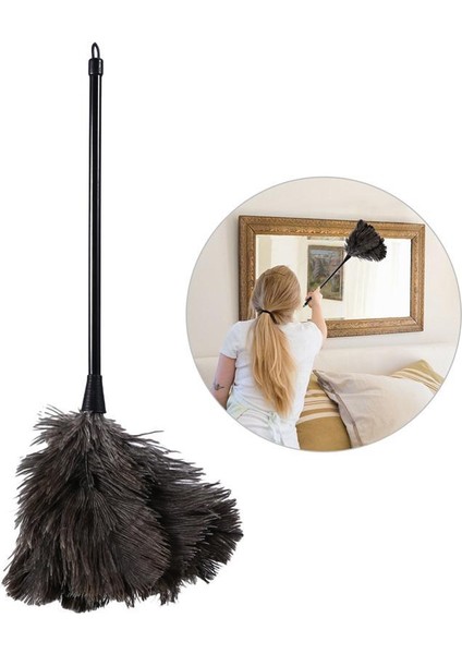 Flyeer Devekuşu Duster Tüy Duster Uzun Plastik Saplı Temizleme Fırçası Aracı Temizleme Duster Ev Temizlik Aracı (Yurt Dışından) fırsatları