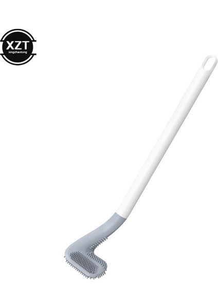 Tuvalet Fırçası Silikon Kaymaz Uzun Saplı Tuvalet Temizleme Fırçası Tuvalet Temizleme Fırçası Bükülebilir Silikon Tpr Fırça Kafası Banyo (Yurt Dışından)