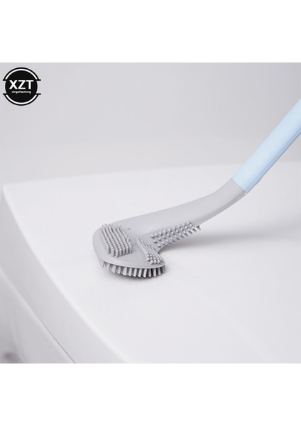 Tuvalet Fırçası Silikon Kaymaz Uzun Saplı Tuvalet Temizleme Fırçası Tuvalet Temizleme Fırçası Bükülebilir Silikon Tpr Fırça Kafası Banyo (Yurt Dışından) fırsatları