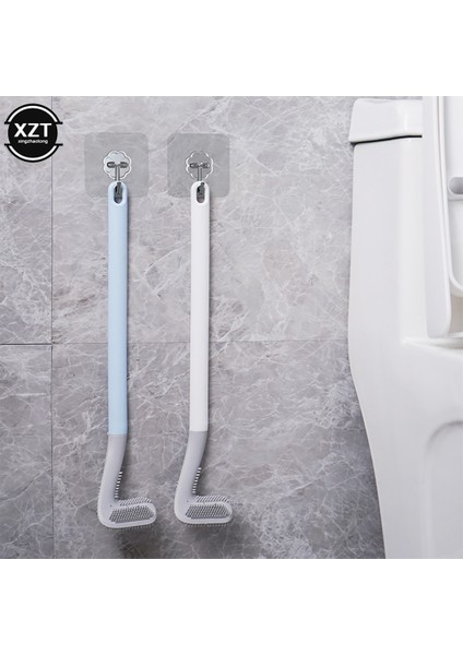 Tuvalet Fırçası Silikon Kaymaz Uzun Saplı Tuvalet Temizleme Fırçası Tuvalet Temizleme Fırçası Bükülebilir Silikon Tpr Fırça Kafası Banyo (Yurt Dışından) indirimleri