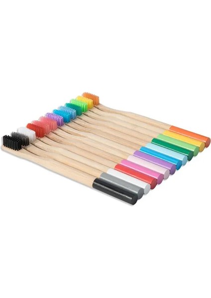 Doğal Bambu Diş Fırçası Organik Orta Yumuşak Kıl Kömür Diş Beyazlatma Bambu Eko Ahşap Diş Fırçaları Yetişkinler Ağız Bakımı (Yurt Dışından) fiyatları