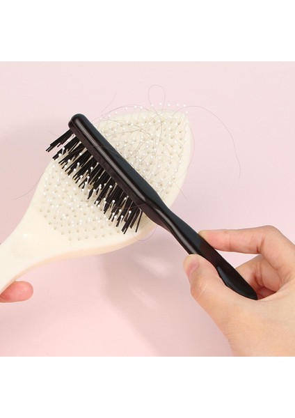 Adet Plastik Tarak Temizleyici Narin Temizlik Çıkarılabilir Saç Fırçası Tarak Temizleyici Alet Kolu Gömülü Alet (Yurt Dışından)