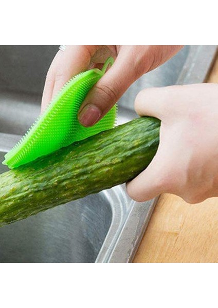 Silikon Bulaşık Süngerleri - 6'lı Paket Yeniden Kullanılabilir Bulaşık Süngerleri, Isıya Dayanıklı, Çift Taraflı Silikon Fırça, 6 Renk (Yurt Dışından) indirimleri