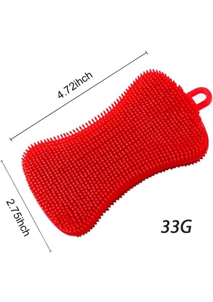 [eğlencelı Canlı] 3 Adet Silikon Bulaşık Yıkama Fırçası Pot Tava Sünger Scrubber Silikon Ovma Pedi Meyve Saksısı Tava Yıkama Fırçaları Mutfak Temizleme Aracı (Yurt Dışından) indirimleri