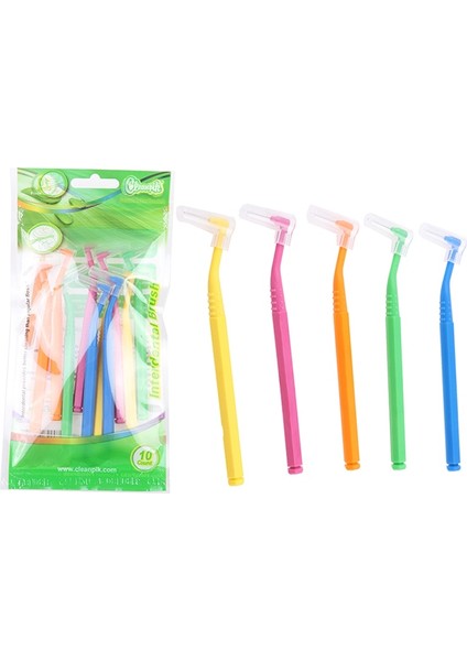 10 Adet 0.6-1.0 mm Diş Ortodonti Diş Fırçaları Yetişkinler Diş Arası Fırça Temiz Diş Ipi Kürdan Ağız Bakımı Aracı (Yurt Dışından)