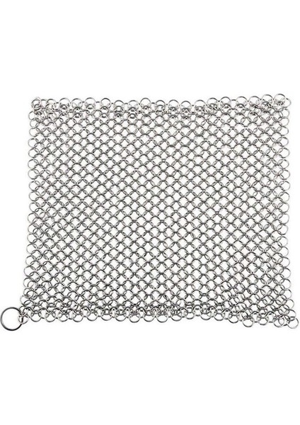 Dökme Demir Temizleyici - Premium 316 Paslanmaz Çelik Zincirli Zırh Temizleyici, 8x6 Inç (Yurt Dışından)