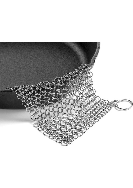 Dökme Demir Temizleyici - Premium 316 Paslanmaz Çelik Zincirli Zırh Temizleyici, 8x6 Inç (Yurt Dışından) fiyatları