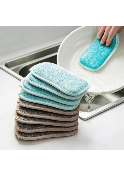 [sıcak] Çift Taraflı Sihirli Sünger Mutfak Temizleme Fırçası Temizleyici Ovma Süngeri Mutfak Temizlik Araçları Ovma Pedi Fırça Tencere Temizleme (Yurt Dışından)