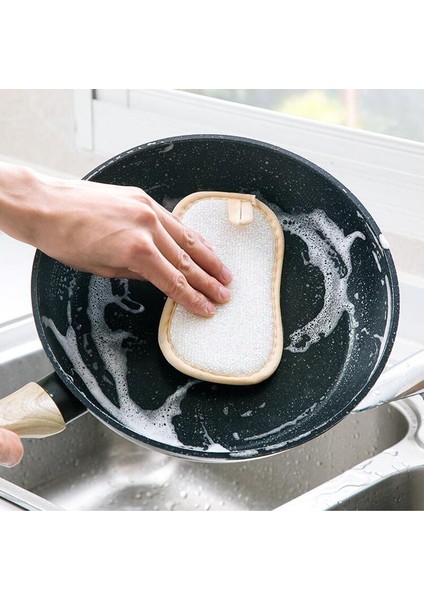 [sıcak] Çift Taraflı Sihirli Sünger Mutfak Temizleme Fırçası Temizleyici Ovma Süngeri Mutfak Temizlik Araçları Ovma Pedi Fırça Tencere Temizleme (Yurt Dışından) modelleri
