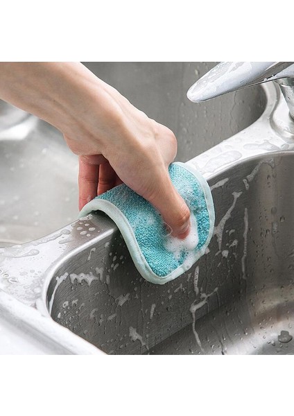 [sıcak] Çift Taraflı Sihirli Sünger Mutfak Temizleme Fırçası Temizleyici Ovma Süngeri Mutfak Temizlik Araçları Ovma Pedi Fırça Tencere Temizleme (Yurt Dışından) fırsatları