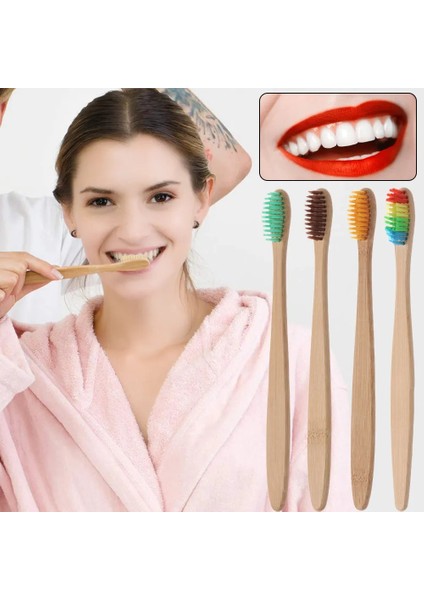 Adet Çevre Dostu Bambu Kömür Yeniden Kullanılabilir Diş Fırçası Yumuşak Kıl Doğal Saplı Seyahat Diş Fırçası Diş Ağız Bakımı Malzemeleri (Yurt Dışından) fiyatları