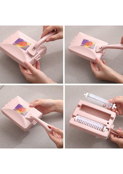 [fun Lıve] Fuyu Süpürgesi Halı Masa Toz Fırçası Kir Kırıntı Temizleyici Rulo 2 Fırça Ev Temizlik (Yurt Dışından) indirimleri