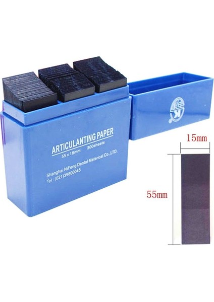 300 Adet/kutu 55*18MM Diş Mavi Eklemli Kağıt Şeritler Diş Hekimliği Ağız Diş Beyazlatma Malzemesi 55*18MM Diş Aletleri (Yurt Dışından)