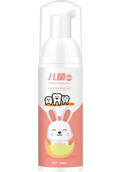 60 ml Köpük Diş Macunu Gıda Sınıfı Doğal Formül Su Bebek Beyazlatma Diş Macunu Ev Için Portakal Aromalı (Yurt Dışından)