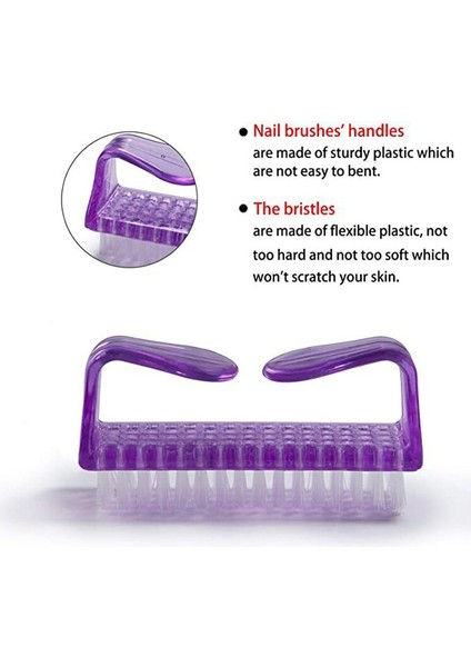 Akrilik Tırnak Fırçası Tırnak Sanat Manikür Pedikür Yumuşak Toz Kaldırmak Plastik Temizleme Tırnak Fırçaları Dosya Alet Takımı (Yurt Dışından) fiyatları