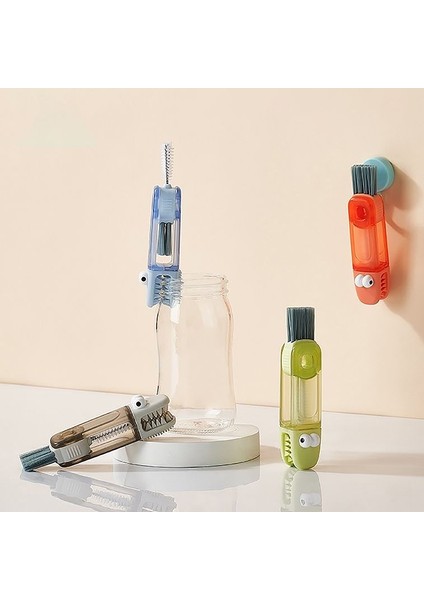 3'ü 1 Arada Şişe Boşluğu Temizleme Fırçası Çok Fonksiyonlu Bardak Temizleme Fırçaları Su (Yurt Dışından) fiyatları