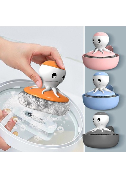 【sıcak】 Taban Mutfak Bulaşık Temizleyicili Otomatik Sabun Dağıtım Temizleme Fırçası (Yurt Dışından)