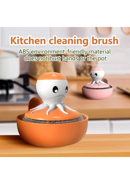 【sıcak】 Taban Mutfak Bulaşık Temizleyicili Otomatik Sabun Dağıtım Temizleme Fırçası (Yurt Dışından) fırsatları