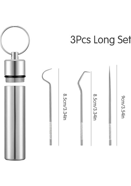 Takım Metal Paslanmaz Çelik Kürdan Seti Diş Temizleme Diş Diş Ipi Taşınabilir Ipi Kürdan Diş Temizleyici Depolama Tüpü ile (Yurt Dışından) fiyatları