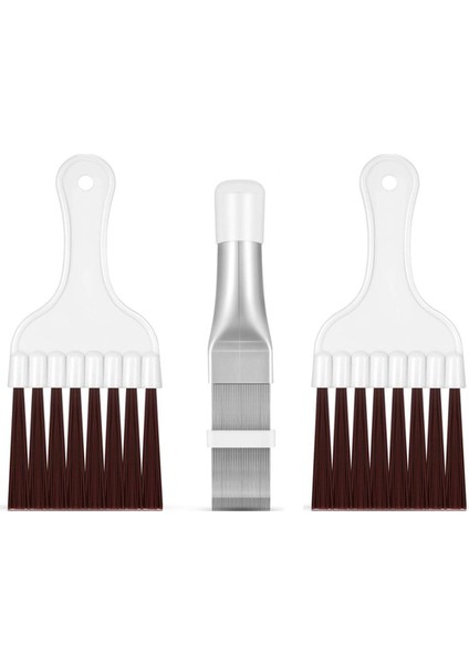 Beerıs 3 Parça Klima Kondenser Fin Tarak, Fin Temizleme Fırçası Klima Fin Temizleyici Buzdolabı C Temizleme Çırpma Fırçası Metal Fin Evaporatör Radyatör Tamir Aracı (Yurt Dışından)