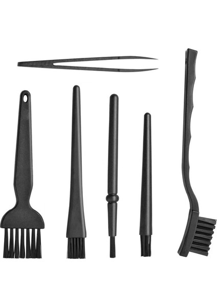 Sıcak Satış 6 In 1 Plastik Taşınabilir Küçük Boy Naylon Taşınabilir Saplı Anti Statik Fırçalar Temizleme Klavye Fırça Seti, Siyah (Yurt Dışından) fiyatları