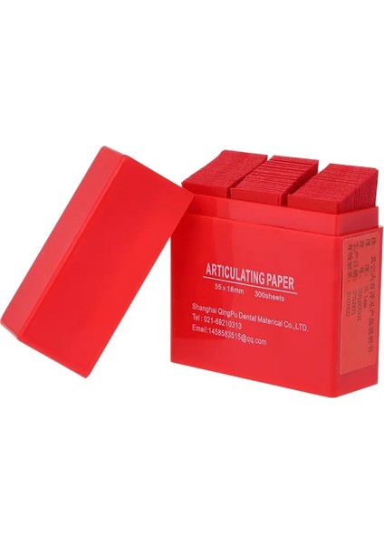 600 Yaprak Diş Eklemli Kağıt Şeritler Diş Hekimliği Laboratuvarı Enstrüman Ağız Bakımı Araçları Diş Hekimi Malzemesi 55*18MM Mavi ve Kırmızı (Yurt Dışından)
