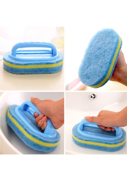 Mutfak Banyo Tuvalet Temizleme Büyülü Sünger Cam Duvar Temizleme Banyo Fırçası Kolu Sünger Seramik Pencere Yuvası Temiz Fırça (Yurt Dışından) modelleri