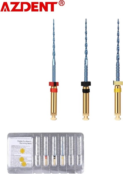 3 Adet/paket Azdent Diş Pistonlu Mavi Endodontik Dosyalar Niti Döner Kök Kanal Isı Aktif Dosya 21MM/25MM (Yurt Dışından) fiyatları