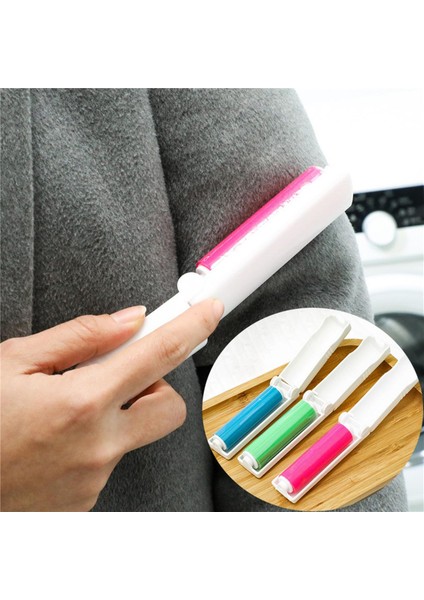 2 Yıkanabilir Taşınabilir Katlanabilir Mini Toz Giderme Silindiri, Saç Yapıştırma Cihazı/toz Yapıştırma Kağıdı/toz Giderme Fırçası (Yurt Dışından)