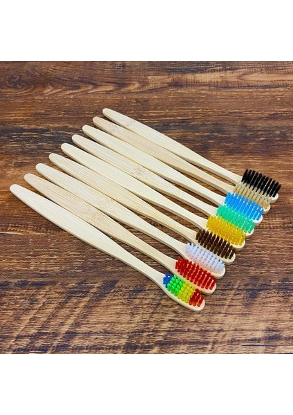 Adet Bamboe Tandenborstels Draagbare Eco Vriendelijke Houten Tandenborstel Voor Volwassenen Tandenborstels Zachte Diş Ağız Bakımı (Yurt Dışından)