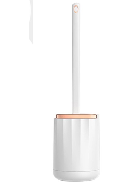 1 Adet Banyo Tuvalet Fırçası Hiçbir Ölü Uç Temizleme Fırçası Silikon Yumuşak Tpr Fırça Kafası Su Sızdırmaz Tabanı ile Beyaz (Yurt Dışından)