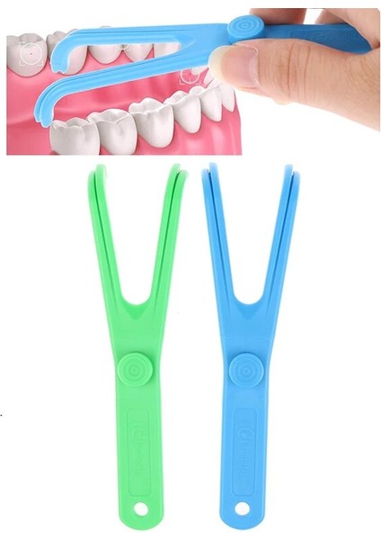 1 Adet Diş Ipi Houder Yardım Mondhygien Tandenstokers Houder Voor Tanden Bakım Interdentale Tanden Temizleme Araçları (Yurt Dışından) fiyatları