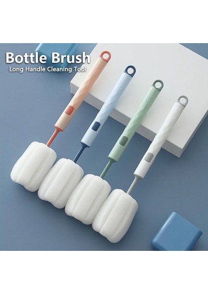 [eğlenceli Canlı] Bebek Fincan Şişe Fırçası Sünger Fırça Çıkarılabilir Uzun Saplı Su Şişesi Termos Cam Fırçası Su Şişesi Temizleme Mutfak Aletleri (Yurt Dışından) fiyatları