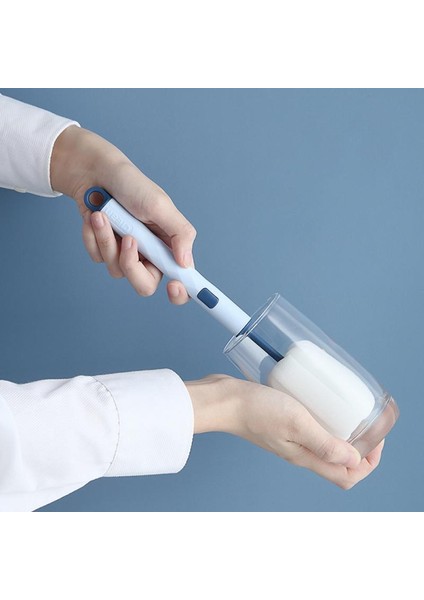 [eğlenceli Canlı] Bebek Fincan Şişe Fırçası Sünger Fırça Çıkarılabilir Uzun Saplı Su Şişesi Termos Cam Fırçası Su Şişesi Temizleme Mutfak Aletleri (Yurt Dışından) modelleri