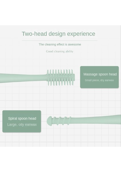[sıcak] Silikon Kulak Temizleyici Çift Kafa Kulak Kiri Temizleme Aracı Yumuşak Spiral Kulak Bakımı Için Kulak Kiri Temizleme Kiti Kulak Temizleme Çubuğu Kaşık Güzellik Sağlık (Yurt Dışından) fiyatları