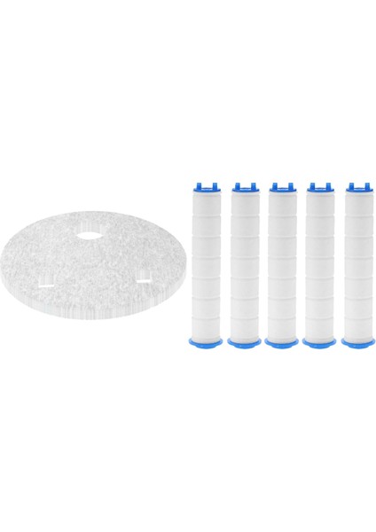 20 Adet Temiz Kağıt Otomatik Akıllı Temizlik Temizleme Pamuğu ve 5 Parça El Duşu Filtre Çekirdeği (Yurt Dışından)