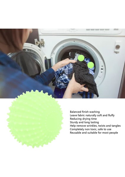 Çamaşır Topu, Pvc Yıkama Topları Serbest Sirkülasyon Temizleme Yeniden Kullanılabilir Giyim Için Güvenli (Yurt Dışından) indirimleri