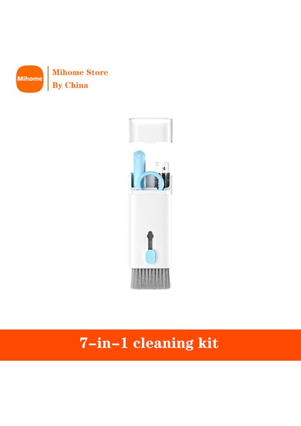 7'si 1 Arada Temizleme Seti Çok Fonksiyonlu Klavye Bluetooth Kulaklık Temizleme Seti Ekran Temizleme Kalem Fırçası Uygun Depolama (Yurt Dışından)