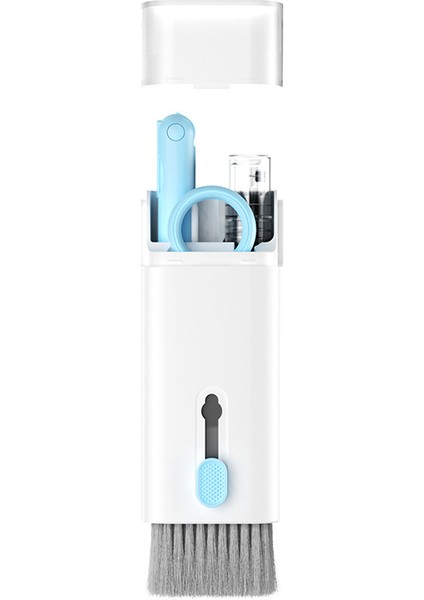7'si 1 Arada Temizleme Seti Çok Fonksiyonlu Klavye Bluetooth Kulaklık Temizleme Seti Ekran Temizleme Kalem Fırçası Uygun Depolama (Yurt Dışından)